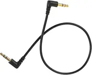 LABRIMP 90Degree Audio Cable Dual Bend Male to Male Headphone Extension Cord Flexible Aux Cable for Car and Home Use Durable and Tangle Design Sound Transmission