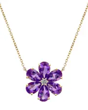 Kai Fine Jewelry 14K 2.12 ct. tw. Diamond & Amethyst Necklace