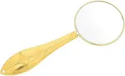 FIXOSHEE Vintage Handheld Optical Magnifier with Embossed Handle for Jewelry Inspection Elegant Design for Reading Observation Lightweight Ergonomic Grip High Magnification