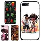 cartoon girl Melanin Poppin For iPhone SE4 16e 14 15 16 Plus Pro Max Impact Case