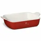 Emile Henry Ceramic Rectangular Dish 34.5 x 24cm in Rouge / Red 369620