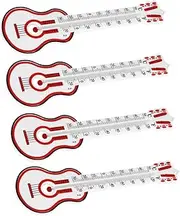 UPKOCH 4pcs Cello Guitar Thermometer Temperature Gauge with Scale for Home Decor and Easy Reading for Musicians and Garden Use