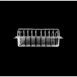 透明瑞士捲盒 10入 自扣盒 瑞士捲塑膠盒 點心盒 蛋糕盒 泡芙盒 瑞士捲 透明食品盒 包裝盒 早餐盒 外帶盒 烘焙