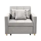 Suri 3 in 1 Convertible Sofa Chair Bed Lounger by Light Grey