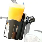Cup Holder for Stroller,Wheel Chair Cup Holder Attachment - Fits 1.96-3.14in Diameters Non-Slip Bracket for Cycling Commuting Travel Hospital Beds Workplace Desk Trips Bedside