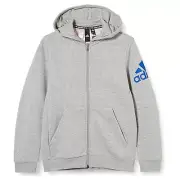 Adidas Performance Ess Children's Hoodie Boys' Jacket Hoody Sweat Jacket Grey