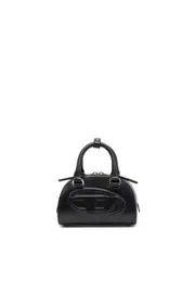 [Diesel] Diesel - Leather mini bowling bag - Crossbody Bags - Woman - Black UNI Black