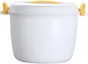 Luxshiny Rice Cooker Rice Maker Zwippy Microwave Cooker Rapid Veggie Steamer Travel Cooker Microwave Rice Pots Heated Lunch Boxes Cooking Bowl Home Portable Steamer Rice Container Plastic