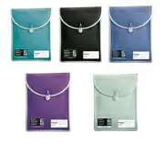 Protext Attache File Case with Elastic Closure - Aqua
