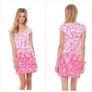 NEW Lilly Pulitzer DESIREE CAP SLEEVE SHEATH DRESS Pink Strike A Posie Medium S