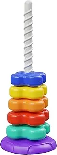 Rainbow Tower Stacker - Spinningg Wheel Toy | Stacking Toy | Educational and Interactive Learning Stack Toys | Hand-Eye Coordination Toys | Fun and Engaging Game | Brain Development