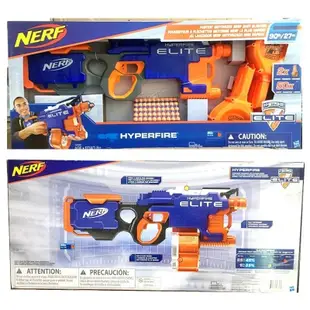 絕版逸品💖全新橙機拆售 NERF HYPERFIRE 菁英強速連發機關槍 25 彈鼓