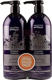 Natural Look Silver Screen Ice Blonde Shampoo and Conditioner 1L Duo