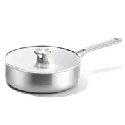 OXO 24cm Stainless Steel Mira Series 3.3qt Saute & Lid Kitchen Cookware Silver