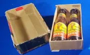 Vintage NOS Esslinger Beer Mini Bottles Salt & Pepper W/ ORIGINAL BOX NIB