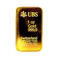 在飛比找Yahoo奇摩購物中心優惠-UBS kinebar 黃金條塊1英兩(31.10公克)