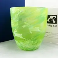在飛比找蝦皮購物優惠-日本 月夜野工房 綠野兔 啤酒圓形玻璃杯 酒杯 水杯