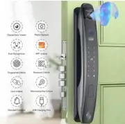 3D Face Smart Door Lock Security Camera with Fingerprint Password Keypad New