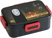 Spirited Away Bento Lunch Box (22oz) - Cute Lunch Carrier with Secure 4-Point Locking Lid - Authentic Japanese Design - Durable, Microwave and Dishwasher Safe - No-Face