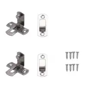 4X(2 Pcs 90 Degree Right Angle Door Hasp Bending Buckle Bolt Sliding Lock5330