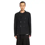 [FORME D'EXPRESSION] Cropped Doube-Breasted Blazer Black