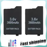 2PCS 3600mAh Rechargeable Replacement Battery For PSP Slim 2000 2001 2006 3000