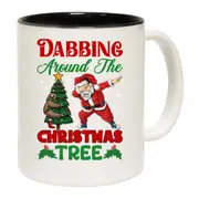 Dabbing Around The Christmas Tree Xmas Santa Mug Cup