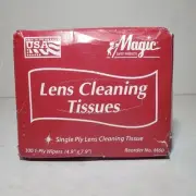 Magic New Lens Cleaning Tissues 1 Box (300 Towelettes) - MS93225 *FREE SHIPPING*