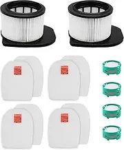 [Fette Filter] IZ862H Replacement Filters and Odor Kit compatible with Shark Stratos Cordless Vacuum IZ862H (2 Hepa Filter & 4 Foam and Felt Kits & 4 Odor Neutralizer Cartridges)