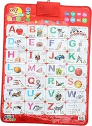 COMNESTBI 1pc Alphabet Voice Chart for Toddlers Educational Sound Wall Map Interactive Learning Features for Preschool and Kindergarten Environments Random Style