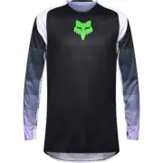 Fox 2025 Flexair Grid Black/Purple Jersey