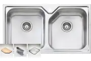 Oliveri Nu-petite Double Bowl Inset/Undermount Sink NP663