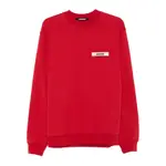 [Jacquemus] Jacquemus The Gros Grain Crew-neck Sweatshirt XL RED