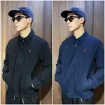 美國百分百【全新真品】RALPH LAUREN 老人夾克 男款 RL 小馬 哈靈頓外套 薄款 黑色/深藍 AD35