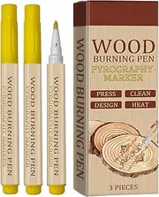 Burning Branding Tool - 3pcs Waterproof Scorch Pen, Woodburning Pen Tool | Wood Scorch Branding Marker, School Craft Wooden Burning for Home Wooden Art Decors Party Games, School Crafts Beginners