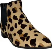 COLE HAAN Hara Women's Real Fur Jaguar Print Haircalf Boots, W15704
