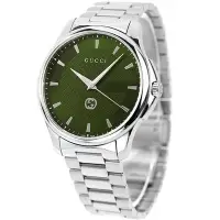 在飛比找Yahoo!奇摩拍賣優惠-GUCCI  古馳 YA126369 手錶 40mm 綠色面