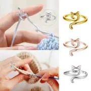 Handmade Crochet Tension Ring | Yarn Guide | Wire Wrapped Knitting Crochet Tool