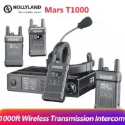 New Hollyland Mars T1000 1000ft Wireles Transmission Intercom System Full-duplex