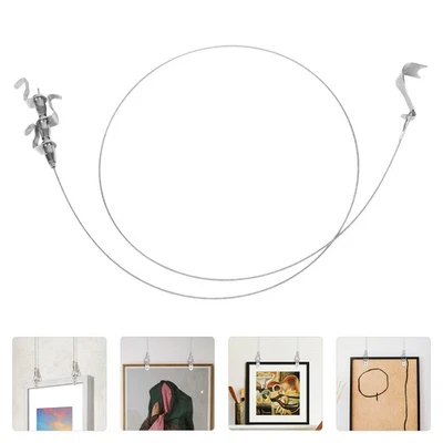 Picture Hook Wire Rope Heavy Mirror Mounting Hardware Frame Hanging Kit
