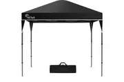 RED TRACK 3x3m Ultra Compact Folding Gazebo, Carry bag, Portable Outdoor Popup Marquee for Camping Beach, Black