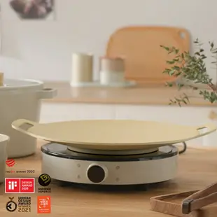 【韓國NEOFLAM】FIKA系列鑄造燒烤盤34CM(送烤盤提袋)-3色《泡泡生活》戶外 露營 烤盤 燒烤 不沾 燒烤