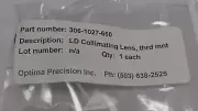 306-1027-660 LASER DIODE MODULE WITH LENS F=4.476