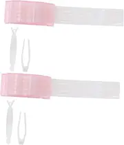 Invisible Double Eyelid Patches Natural Eye Makeup Easy to Stick for Rounder Big Eyes 2 Sets Tweezers