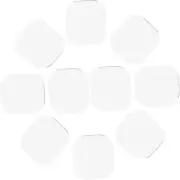 HIDOSNG 10Pcs Sheets Oval Cosmetic Mirror Craft Mirrors Mirror for Crafts Mir...