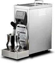 Milk Frother Electric, 1450W 800ML Milk Steamer, Commercial Milk Heater Maximum with Memory/Automatic Cleaning Function, Stainless Steel Milk Foam Maker for Cafe, Bar, Milk Tea Shop