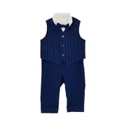 [BIMBALO'] BIMBALO' Three-piece set with bow tie Kids 18M 18M Blue