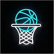 Sign Lamp Basketball Neon Sign LED Light For Bedroom Man Cave Home Game Room College Club Party Shop Living Room Wall Decor 28cmx33cm