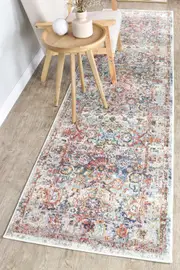 Casanova Certain Navy Cream Runner Rug