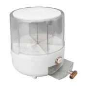 Rice Storage Container Rotating Dry Food Dispenser Kitchen Storage Organiser